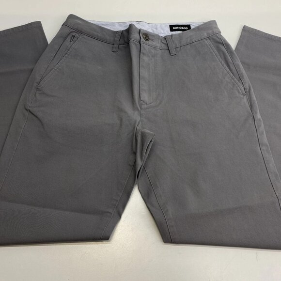 Bonobos Men’s The Chino 2.0 Slim Stretch Cotton Pants – Graphite Gray – Size 30 - Picture 1 of 8